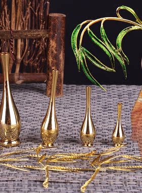 合金观音像杨柳枝净水瓶配饰