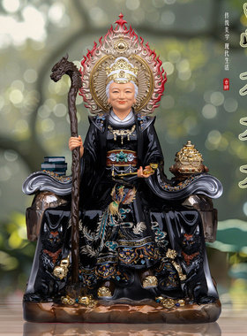 东北黑妈妈神像树脂供奉摆件