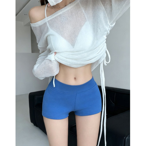 美式辣妹修身显瘦蜜桃臀运动短裤