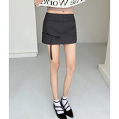 高智感蝴蝶结迷你裙裤 女 裤 半身裙防走光短款 低腰简约百搭休闲西装