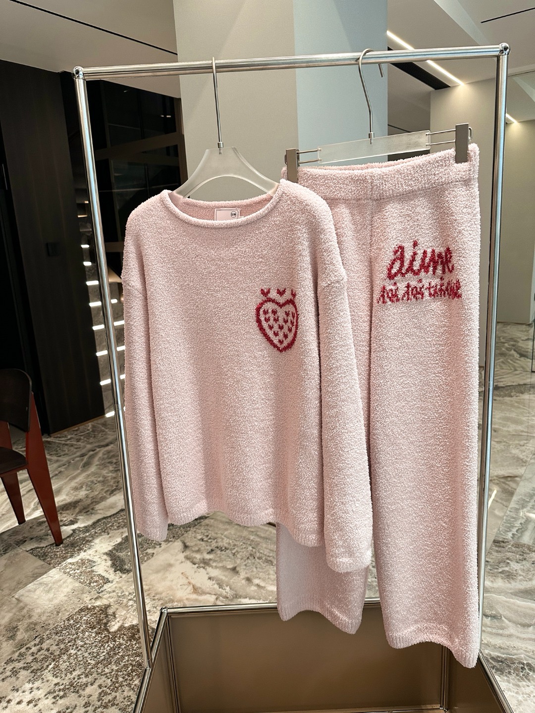 女士秋冬加绒加厚保暖家居服外穿