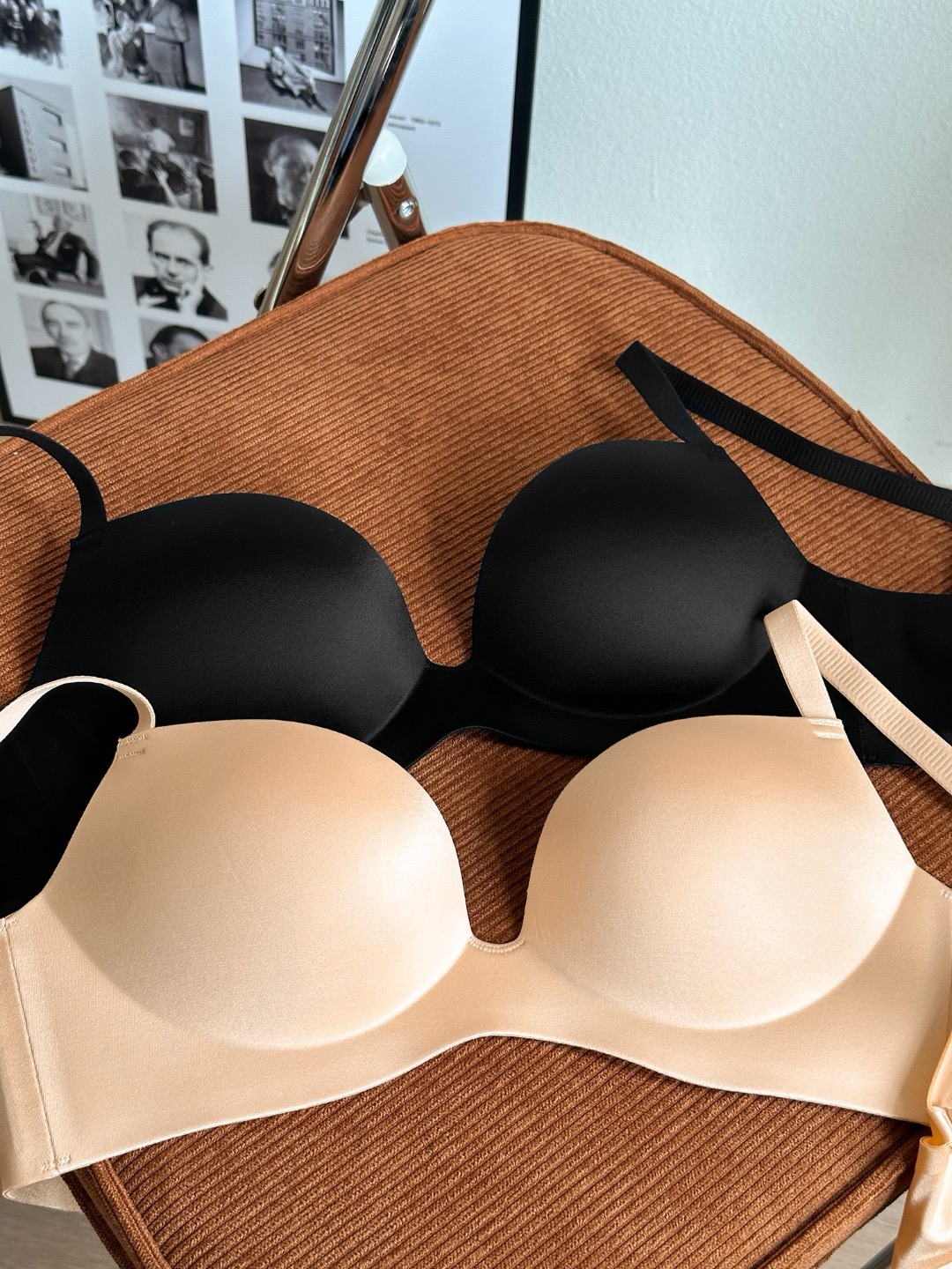 无钢圈上托聚拢光面无痕文胸内衣