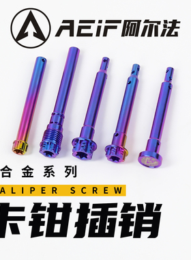 AEIF钛合金插销适用布雷博对四 水鸟 螃蟹 车力屋FR6 F901卡钳