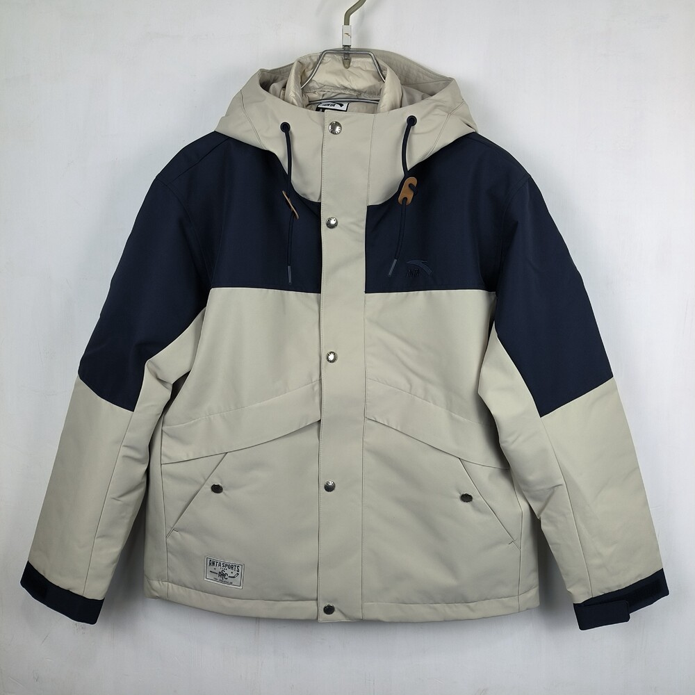 安踏羽绒服男士上衣2025年冬新款连帽两件套常规版鸭绒152548614