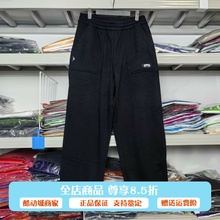 安踏运动裤男2025冬季新款加绒保暖宽松阔腿裤百搭卫裤172548301N