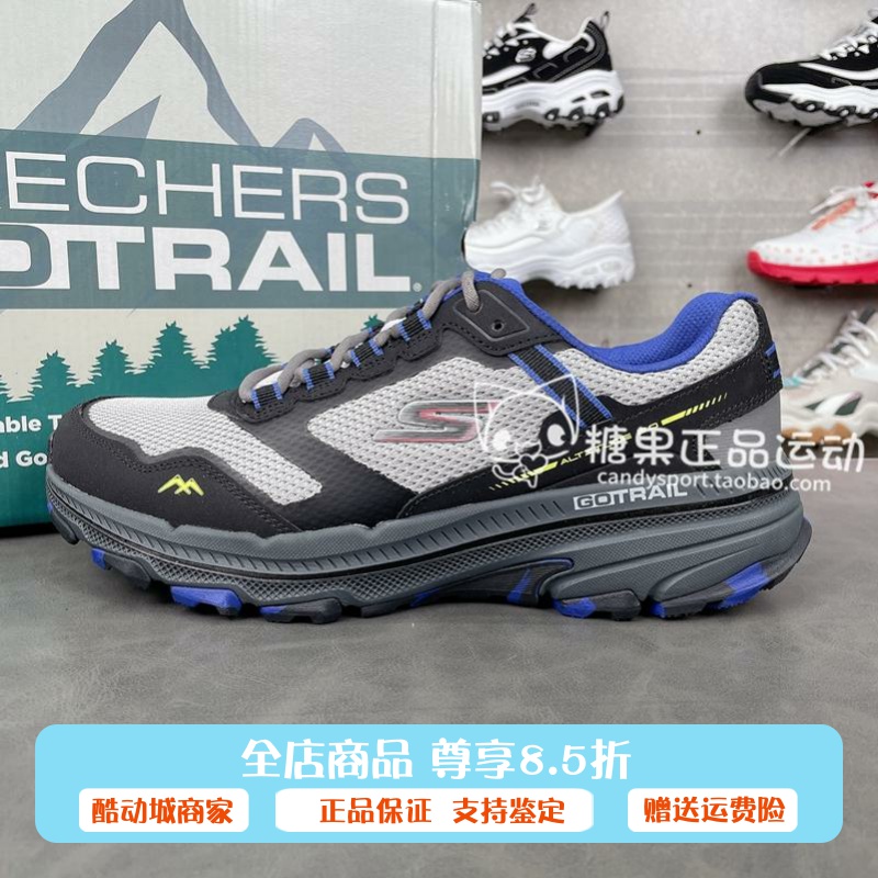 正品代购斯凯奇新款男士通勤风透气缓震慢跑鞋休闲运动鞋220754