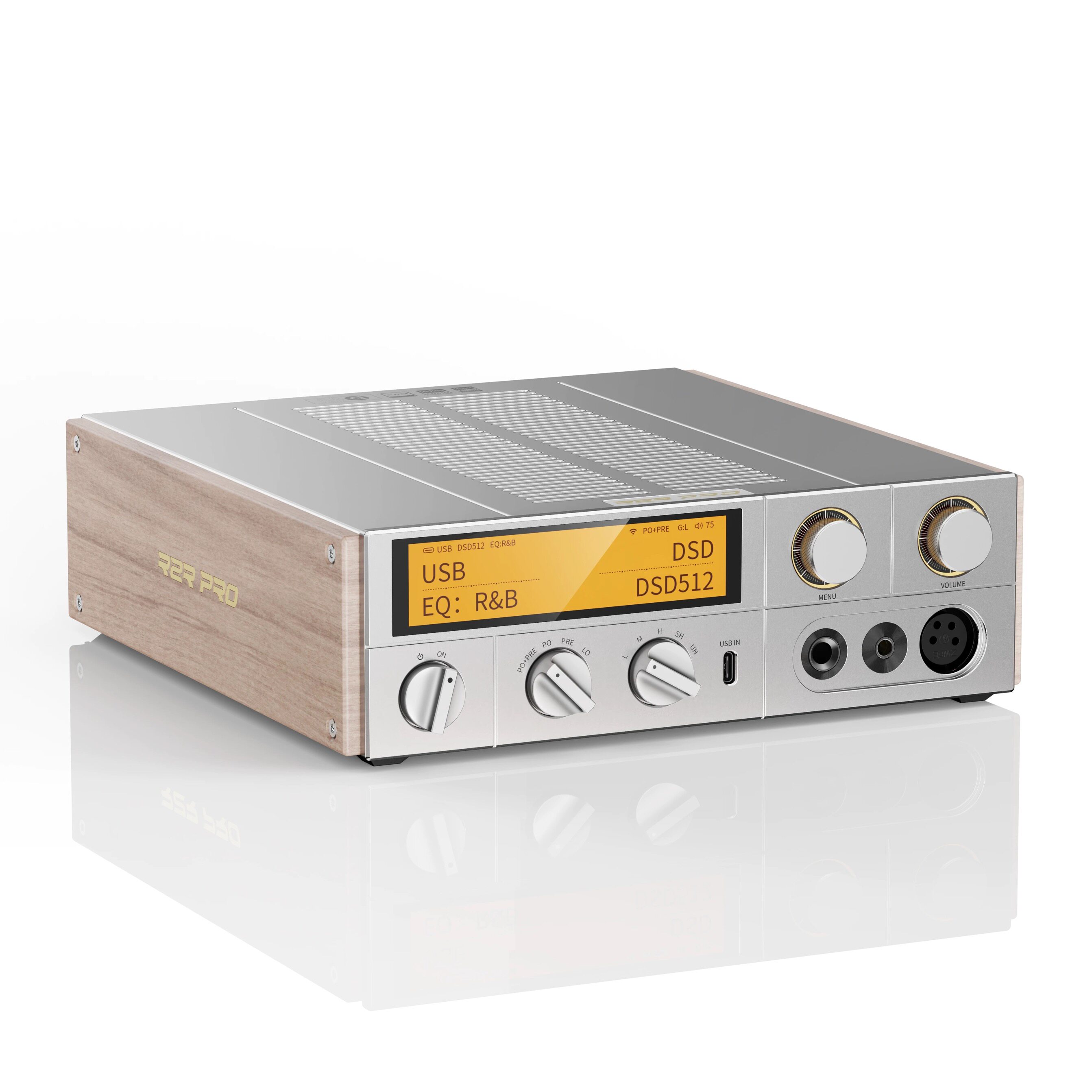 FiiO/飞傲K17 R2R台式解码耳放流媒体音乐接收器HiFi发烧数字转盘