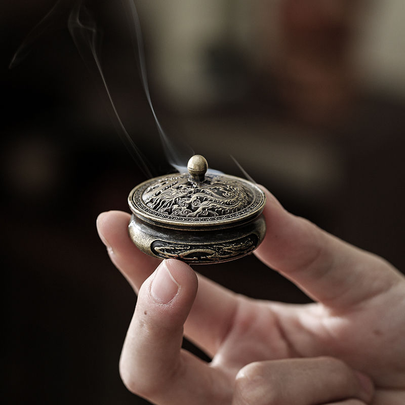 龍飛鳳舞香爐家用室內檀