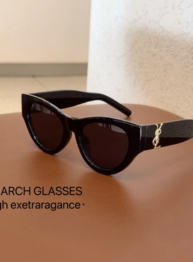 杨树林猫眼偏光墨镜Rose朴彩英同款防晒欧美时尚高级感复古太阳镜