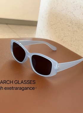 2024新款复古多巴胺蓝色墨镜偏光防紫外线小红书网红同款太阳眼镜