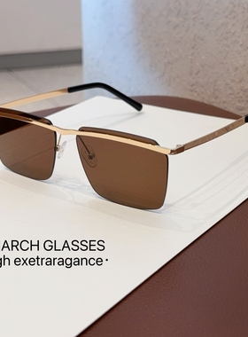 2025新款欧美风男方框开车太阳眼镜网红同款时髦超轻防紫外线墨镜