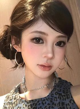 素圈耳环设计小众千禧辣