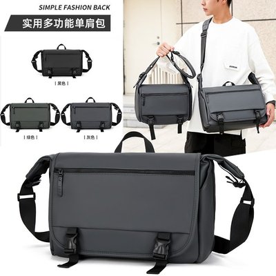 运动休闲斜挎包女潮牌工装通勤邮差包女生骑行背包大容量单肩包潮