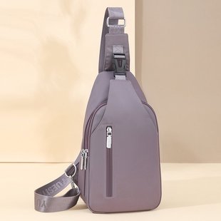 韩版时尚女士轻便商务休闲牛津布胸包上班通勤妈妈单肩包胸前背包