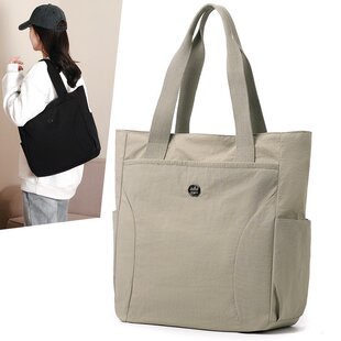 包包2024新款百搭大容量时尚外出牛津布手提袋子女单肩帆布托特包