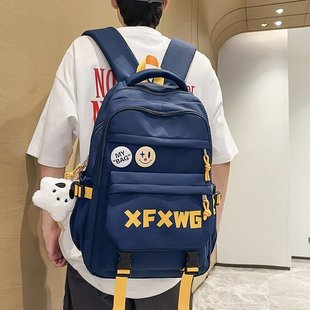 书包美式高街初中生男高中生2025新款小学生大容量背包双肩包男生