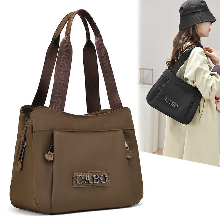 牛津布单肩手提包女士2025春夏新款休闲防水尼龙旅行包帆布妈妈包,箱包皮具/热销女包/男包,托特包,淘宝优惠券,粉丝福利购,淘宝优惠卷