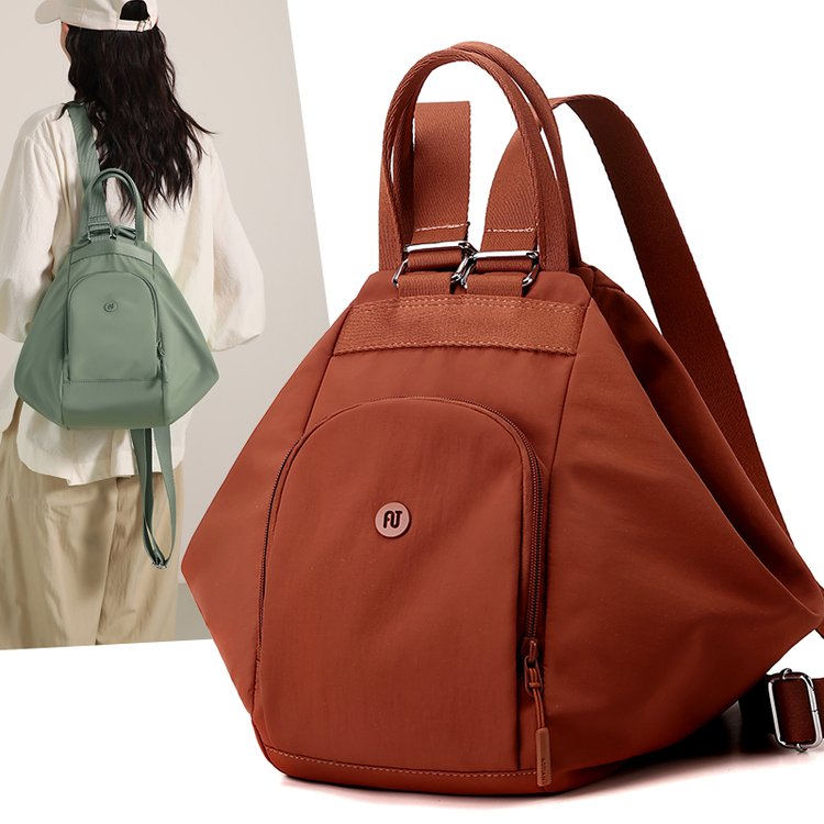 韩版时尚女士轻便牛津布百搭迷你小双肩包简约百搭手提包单肩包