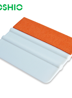 foshio改色膜刮汽车贴膜工具橙色仿鹿皮贴片白色四方刮水刮板刮片