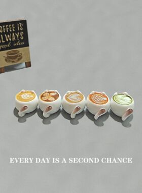 可爱迷你暹罗猫办公桌解压摆件