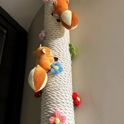 趴趴熊猫空调管子水管遮挡装饰燃气管道房间氛围感美化遮丑外包