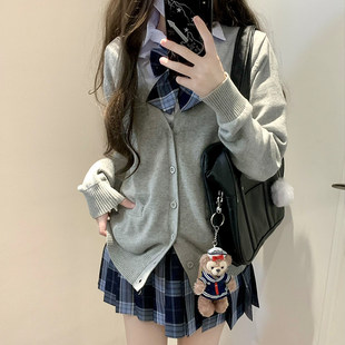 JIC火星institutejk毛衣外套针织开衫日系校供学院风早秋上衣女新