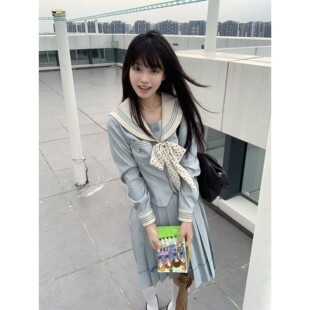JIC火星institutejk 薄荷冰语水手服长袖JK制服套装女秋冬学院风