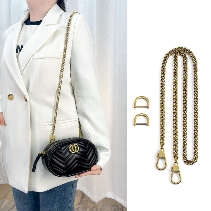 JIC适用Gucci马蒙腰包改造斜挎古金色链条配件古驰包带金属包链单,服饰配件/皮带/帽子/围巾,包带,淘宝优惠券,粉丝福利购,淘宝优惠卷