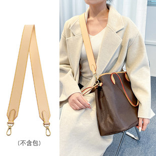 JIC适用lv neverfull肩带改造植鞣革斜挎宽包带老花购物袋宽背带