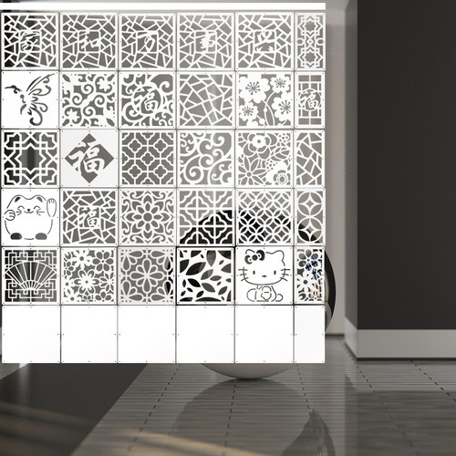 挂式屏风隔断简约现代镂空雕花