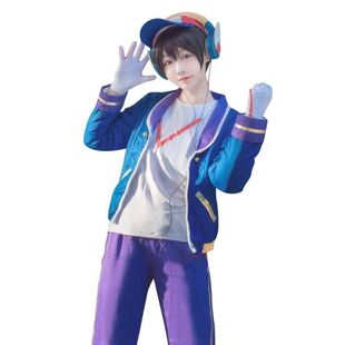 鲁班七号cos服王者荣耀电玩小子耳机帽子cosplay服装万圣节