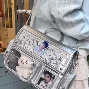 时代少年团藏灯牌痛包藏灯牌双肩包斜挎包日系学院少女大容量单肩