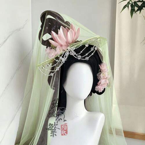 花神造型异形荷叶莲花古风配饰品