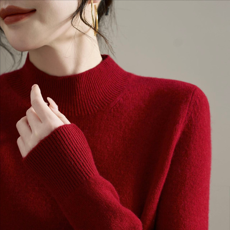 女装 女士精品毛针织衫SQ928820-50周岁套头山羊绒