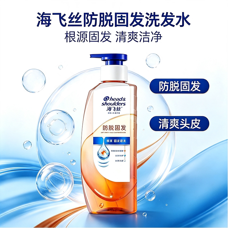 海飞丝防脱固发去屑控油洗发水