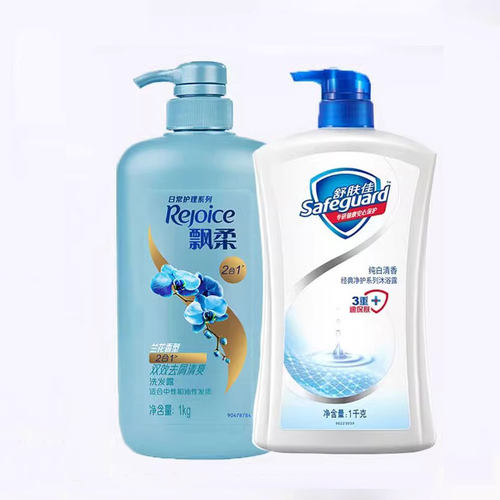 飘柔清爽去屑沐浴露瓶装洗发水