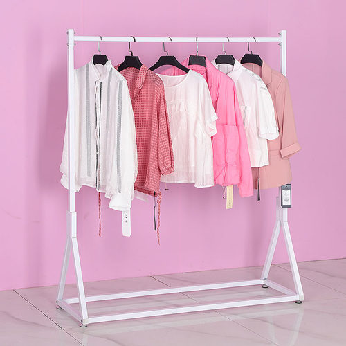 简约铁艺服装展示架落地陈列架服装店挂衣架龙门架中岛架晾衣架