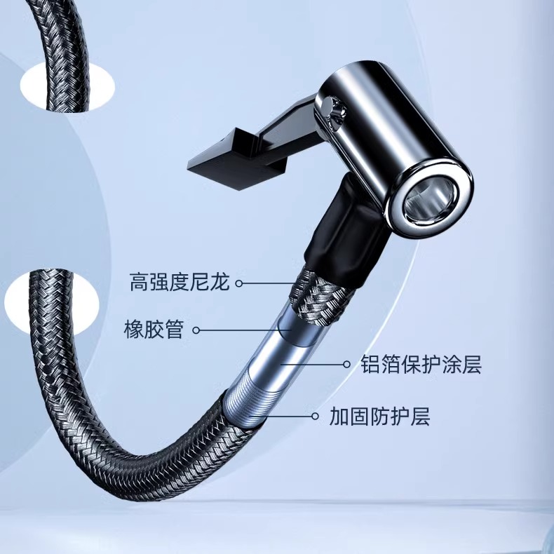 埠威充气管配件汽车搭电打火搭电线智能防反接电瓶夹通用配件纯铜