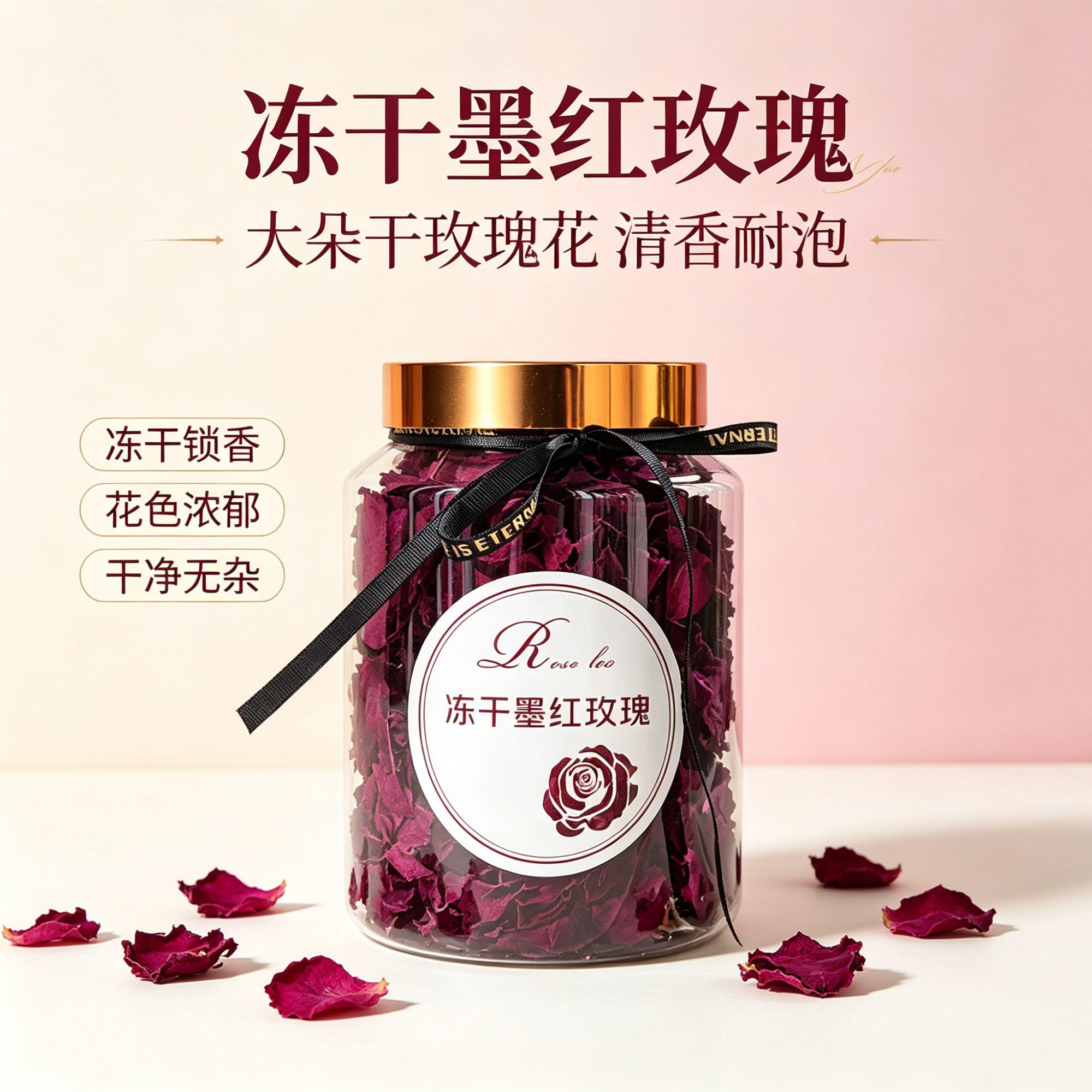 【头水花】正宗源头云南墨红玫瑰花茶疏肝解郁头茬无硫大朵玫瑰