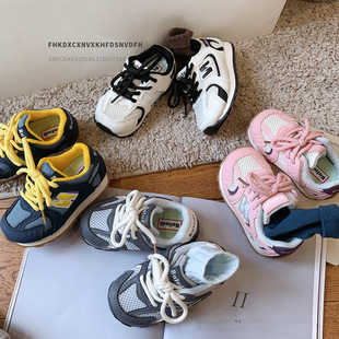 2026N字春款童鞋小童儿童运动鞋男童鞋子网面透气女童慢跑鞋宝宝