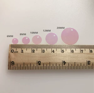 [包邮手缝单孔圆形亮片DIY串珠吊片服装辅料装饰鱼鳞片PVC粉彩50克]