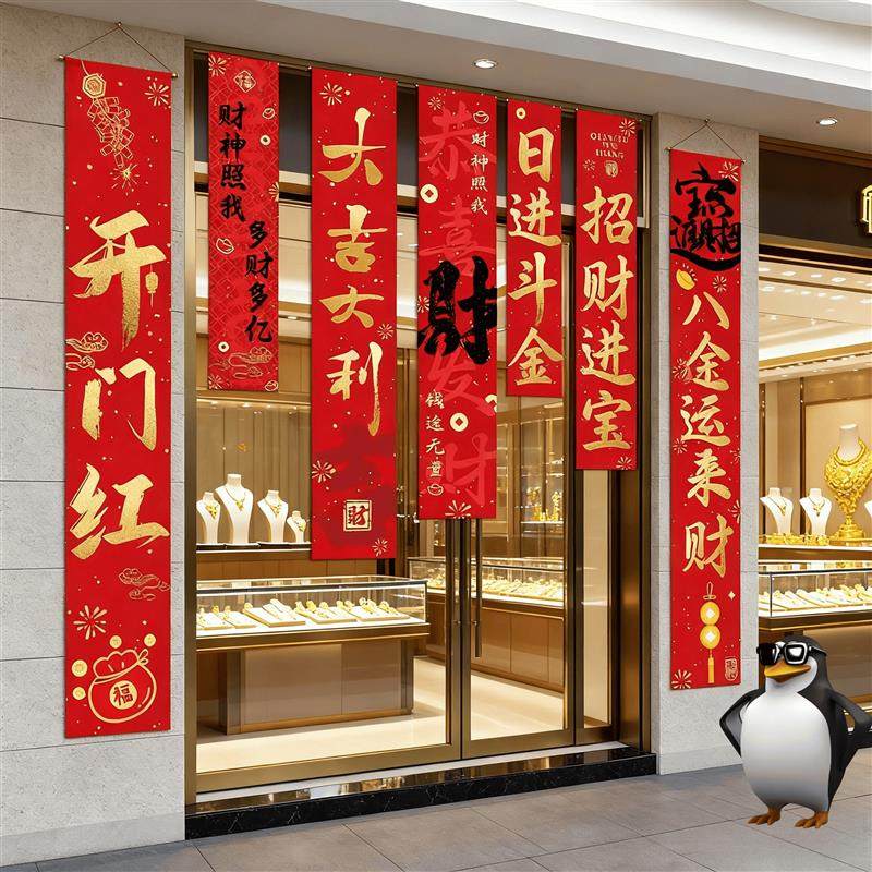 2026年开门红布置保险公司职场银行装饰场景条幅挂布背景墙氛围感,节庆用品/礼品,节日装扮用品,淘宝优惠券,粉丝福利购,淘宝优惠卷