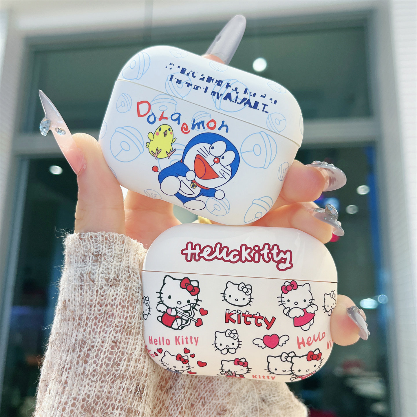 哆啦A梦适用AirPodspro3保护套苹果耳机壳AirPods3卡通airpods4凯蒂猫pro2二代无线磨砂软壳三代新款四代情侣