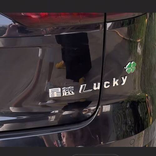 新星越L奔驰C260Lucky英文字母贴