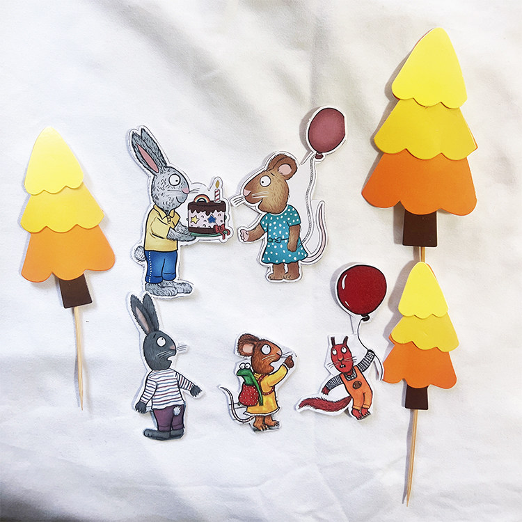 3套波西和皮普蛋糕装饰插件,节庆用品/礼品,蛋糕/烘焙装饰用品,淘宝优惠券,粉丝福利购,淘宝优惠卷