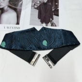 雀翎多款 国风刺绣松紧腰带装 饰配裙子复古收腰汉服配饰弹力腰封