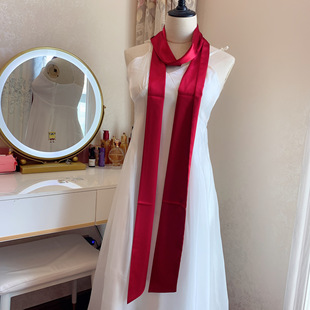 纯色加长宽丝带腰带配裙子装饰绸布腰封长条布带柔软绑带多种颜色