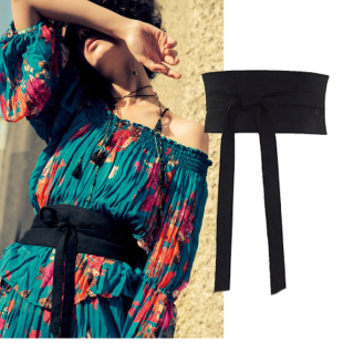 加大腰围85厘米合集复古棉麻纯色束腰腰封通用布面汉服直裾长腰带