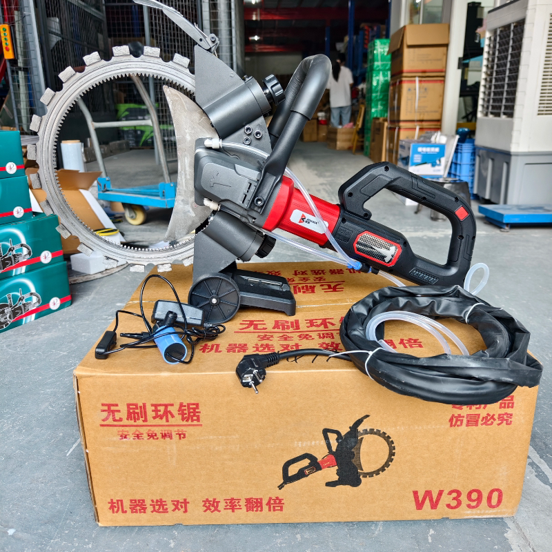 环锯切墙机无刷高频动力齿轮款环切割机