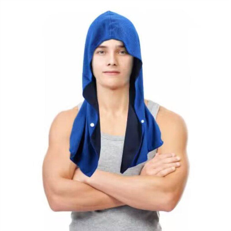 U型冷感连帽衫毛巾 海滩露营健身房建筑防晒速干运动凉爽毛巾头巾
